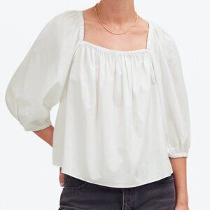 NWT Madewell Puff-Sleeve Babydoll Top